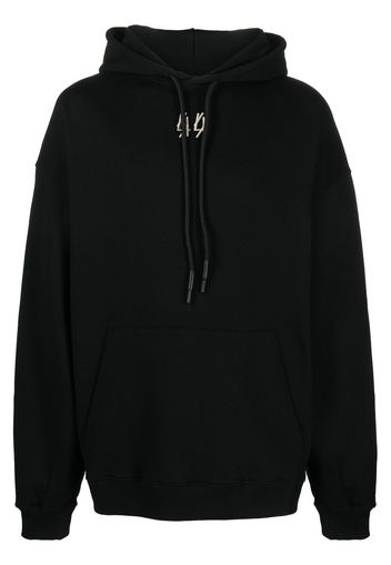 44 LABEL GROUP logo-print cotton hoodie - Schwarz