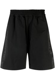 44 LABEL GROUP tonal side-stripe track shorts - Schwarz