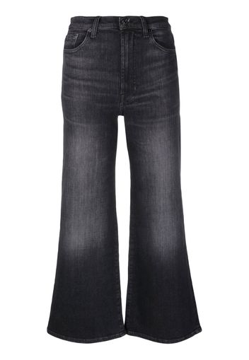 7 For All Mankind Jo cropped flared jeans - Schwarz
