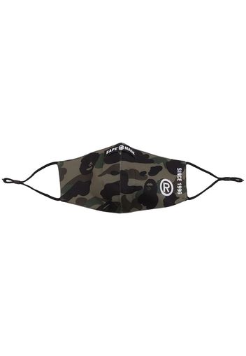 A BATHING APE® Mundschutzmaske mit Camouflage-Print - Grün