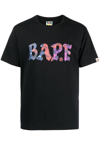 A BATHING APE® T-Shirt mit Logo-Print - Schwarz