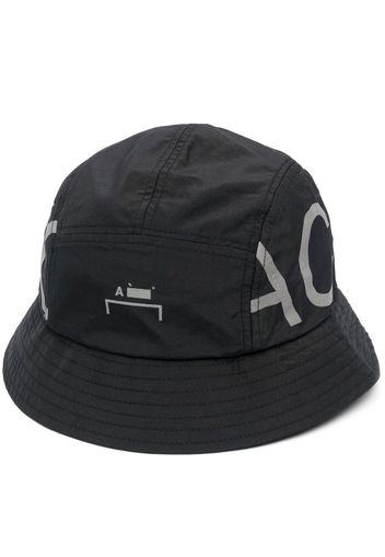 A-COLD-WALL* logo-print bucket hat - Schwarz