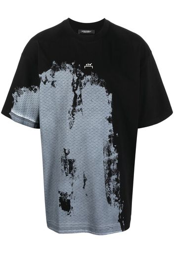 A-COLD-WALL* abstrast-print short-sleeved T-shirt - Schwarz