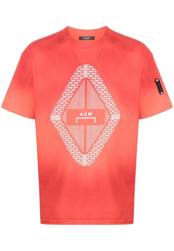 A-COLD-WALL* Gradient logo-print T-shirt - Orange