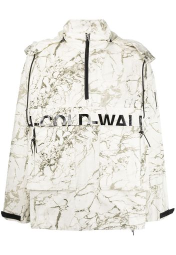 A-COLD-WALL* marble-print zip-up jacket - Nude