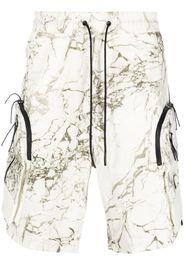 A-COLD-WALL* marble-print shorts - Nude