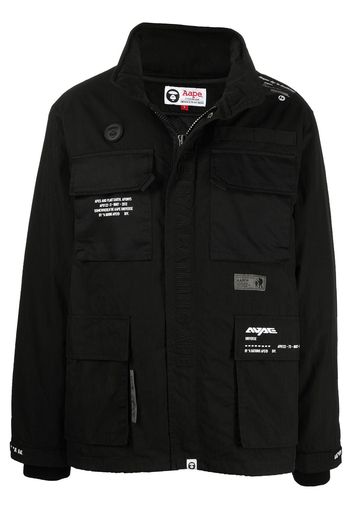 AAPE BY *A BATHING APE® Jacke mit Logo-Print - Schwarz