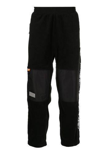 AAPE BY *A BATHING APE® logo-print panelled track trousers - Schwarz