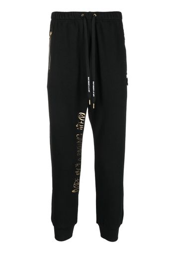 AAPE BY *A BATHING APE® metallic-logo track pants - Schwarz