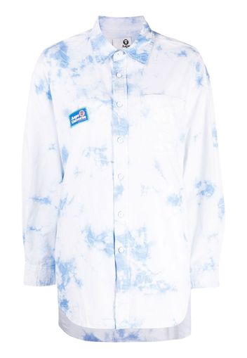 AAPE BY *A BATHING APE® Hemd mit Himmel-Print - Weiß