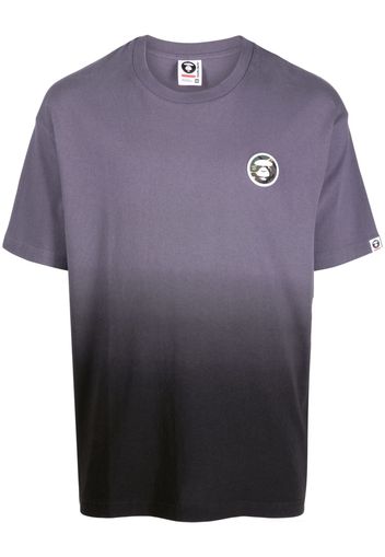 AAPE BY *A BATHING APE® logo-print gradient T-shirt - Violett