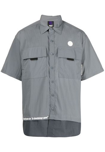 AAPE BY *A BATHING APE® logo-patch short-sleeved shirt - Grau