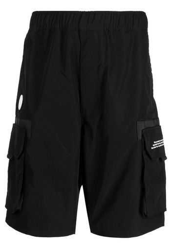 AAPE BY *A BATHING APE® text-print track shorts - Schwarz