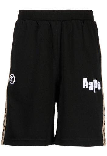 AAPE BY *A BATHING APE® logo-embellished track shorts - Schwarz