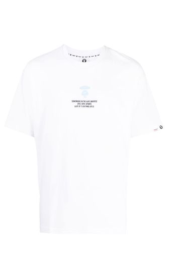 AAPE BY *A BATHING APE® T-Shirt mit Logo-Print - Weiß
