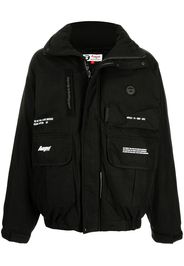 AAPE BY *A BATHING APE® Gefütterte Oversized-Jacke - Schwarz