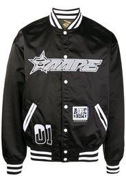 AAPE BY *A BATHING APE® reversible camouflage-print bomber jacket - Schwarz