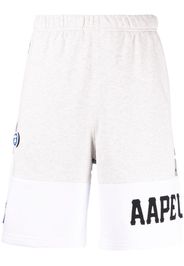 AAPE BY *A BATHING APE® panelled-design track shorts - Grau