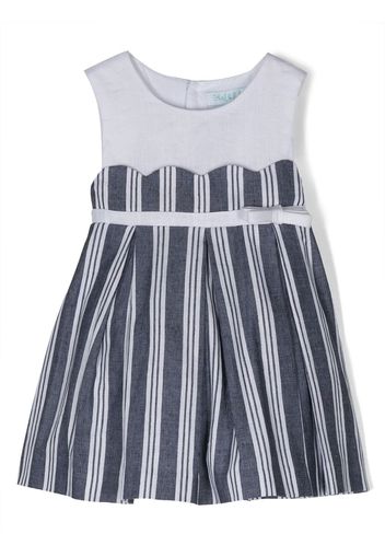 Abel & Lula stripe-pattern sleeveless dress - Blau