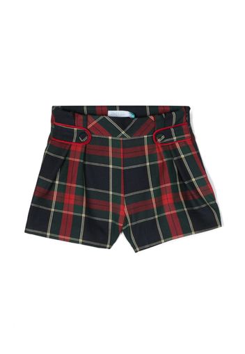 Abel & Lula tartan-check pattern shorts - Blau