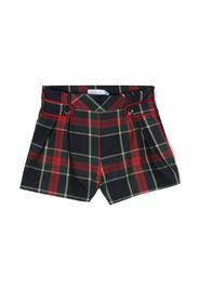 Abel & Lula tartan-check pattern shorts - Blau