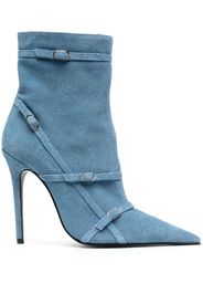 Abra 120mm denim ankle boots - Blau