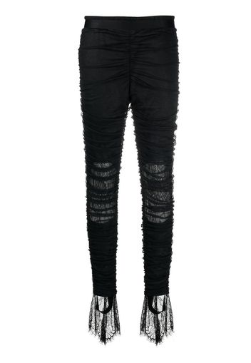 AC9 Slim-Fit-Jeans mit Spitze - Schwarz