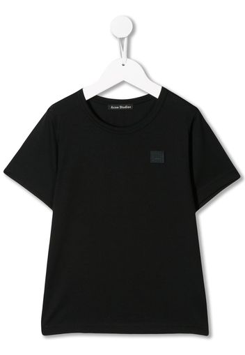 Acne Studios Kids Mini Nash Face T-Shirt - Schwarz