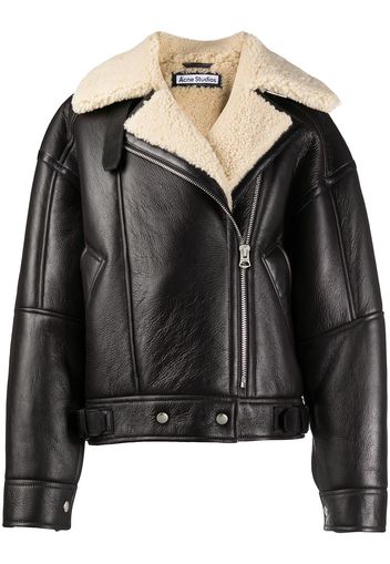 Acne Studios Fliegerjacke mit Shearling-Futter - Braun