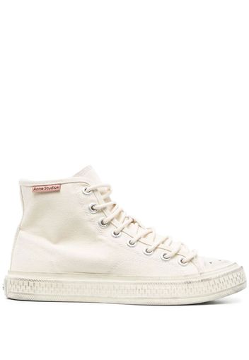 Acne Studios Ballow High Tumbled Sneakers - Nude