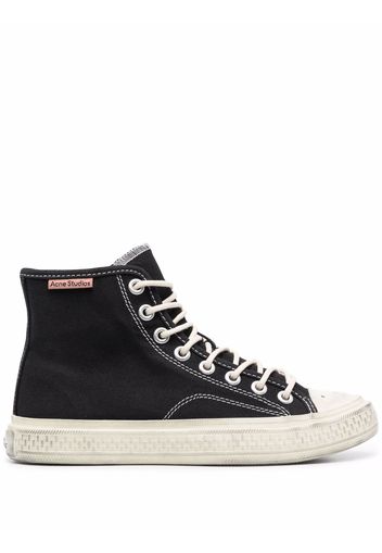 Acne Studios Ballow tumbled high-top sneakers - Schwarz