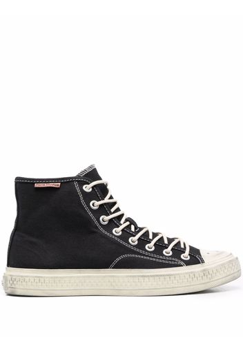 Acne Studios Ballow tumbled high-top sneakers - Schwarz