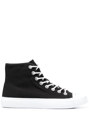 Acne Studios contrasting toe-cap lace-up sneakers - Schwarz