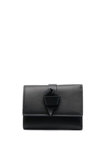 Acne Studios knot-detail leather wallet - Schwarz