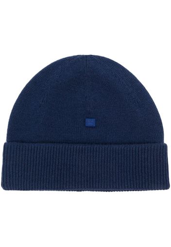 Acne Studios turn-up brim wool beanie - Blau