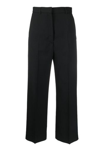 Acne Studios pressed-crease cropped-leg trousers - Schwarz