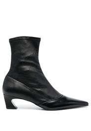 Acne Studios leather ankle boots - Schwarz