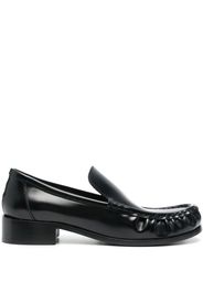 Acne Studios block-heel leather loafers - Schwarz