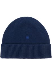 Acne Studios turn-up brim wool beanie - Blau