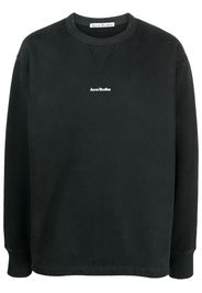 Acne Studios logo-print cotton sweatshirt - Schwarz