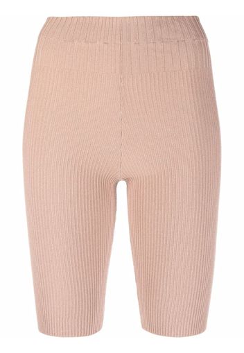 ADAMO Gestrickte Shorts - Nude