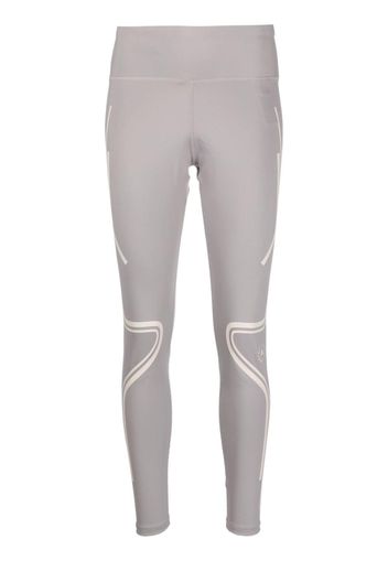 adidas by Stella McCartney logo print performance leggings - Grau