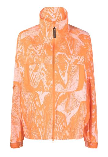 adidas by Stella McCartney abstract-pattern track jacket - Orange