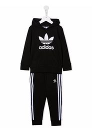 adidas Kids Jogginganzug mit Logo-Print - Schwarz