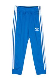 adidas Kids logo-embroidered track pants - Blau