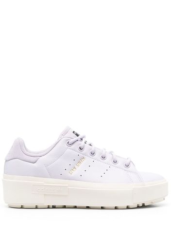 adidas logo stamp low-top leather trainers - Violett