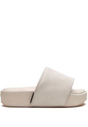 adidas flatform leather slides - Nude