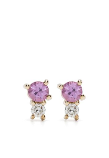 Adina Reyter 14kt yellow Amigos diamond and sapphire earrings - Gold