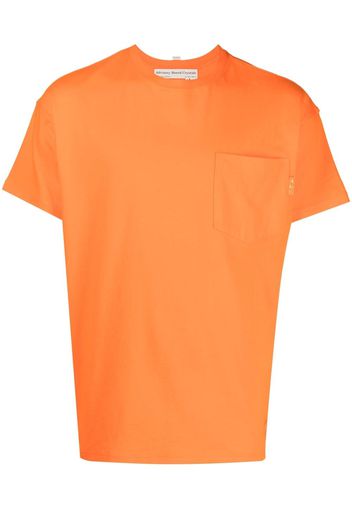 Advisory Board Crystals chest-pocket cotton T-shirt - Orange