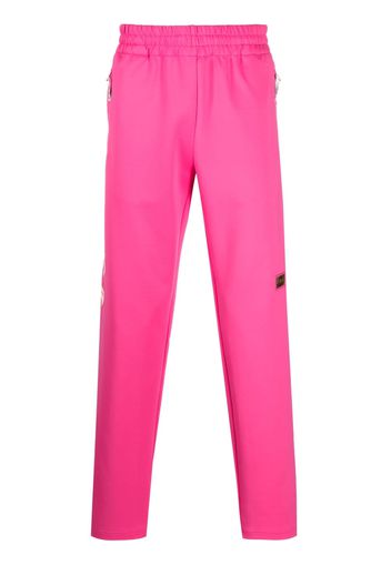 Advisory Board Crystals logo-patch straight-leg track pants - Rosa